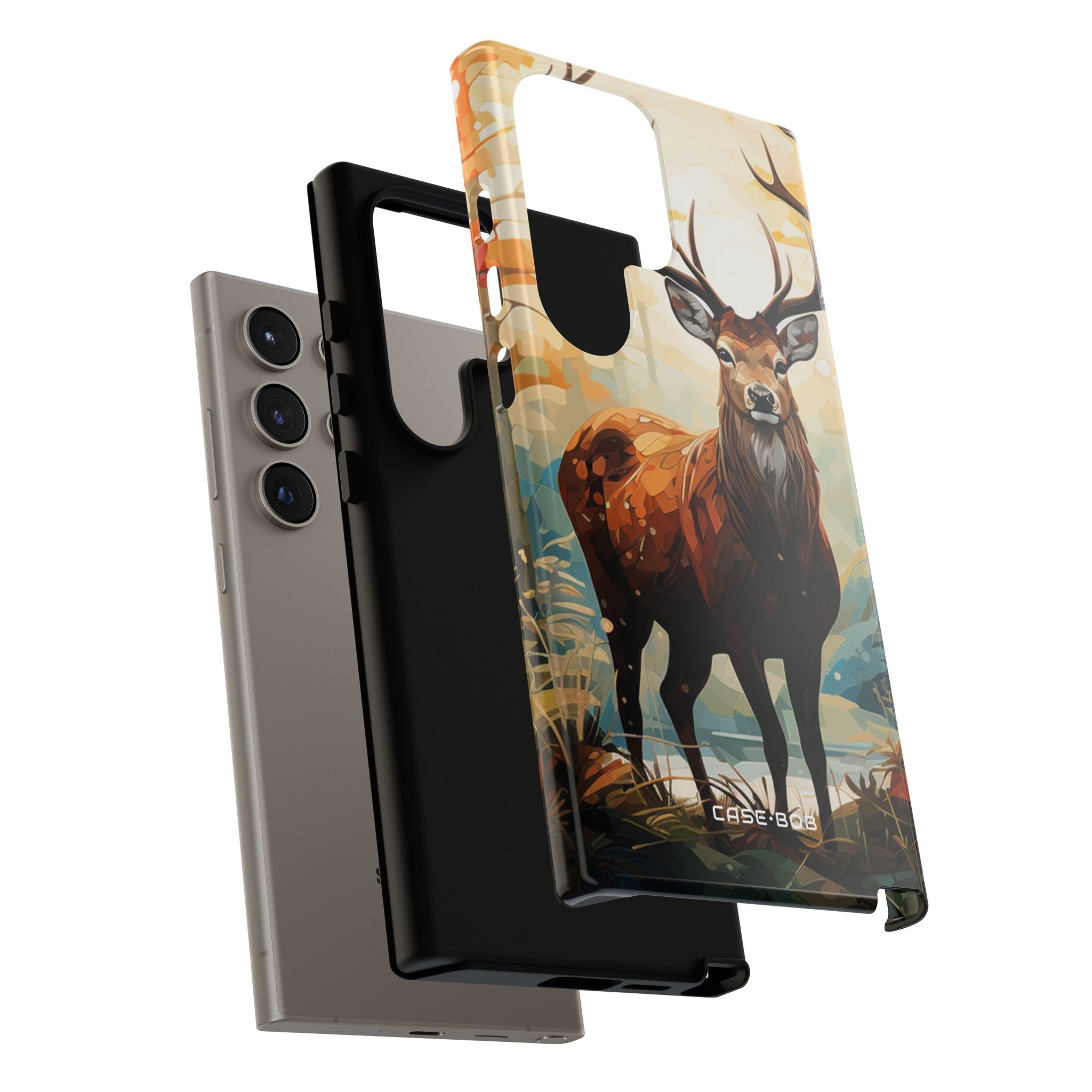 Glowing Stag Samsung S24 Ultra Case - Tough