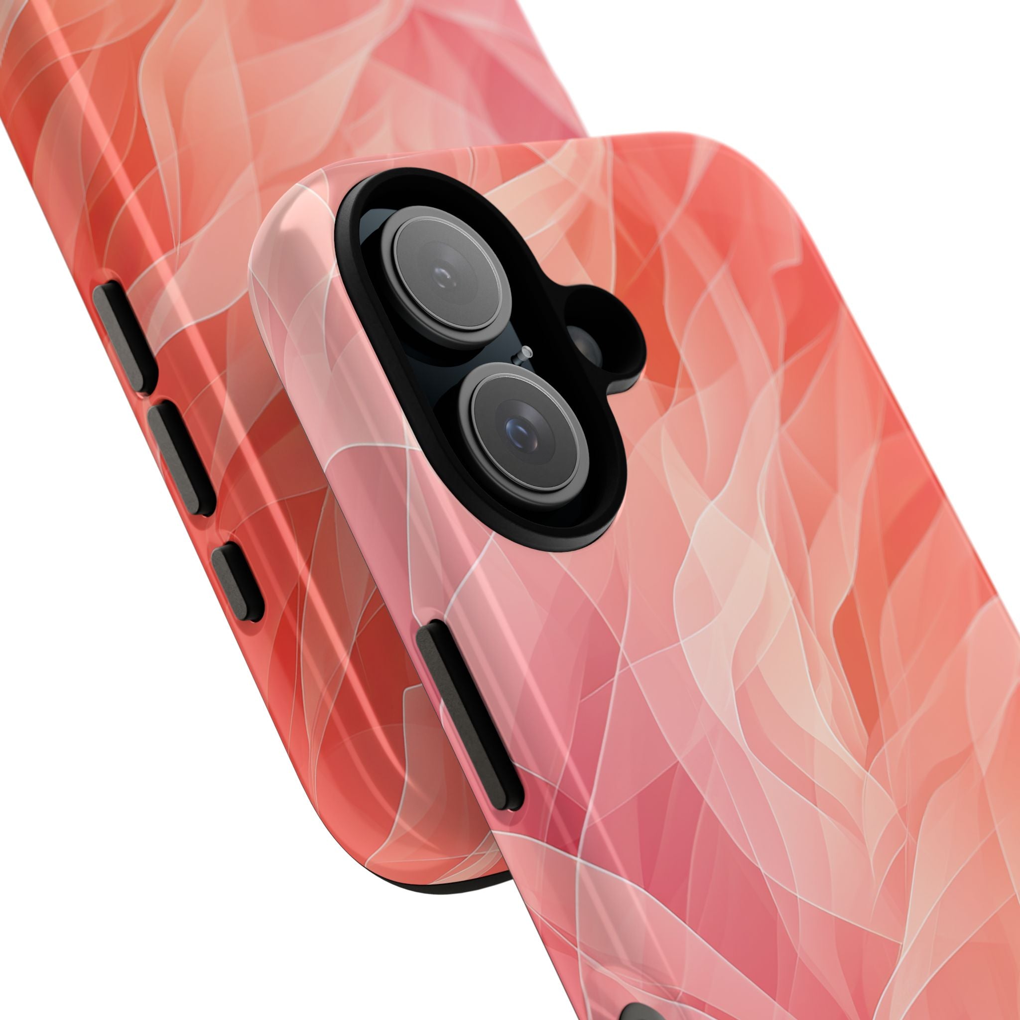 Peach Wave Drift iPhone 16 Case - Tough