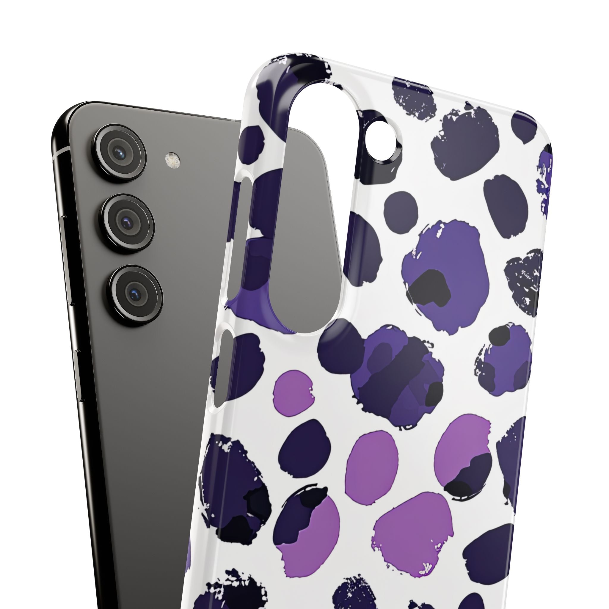 Purple Inkblots Samsung S23 - Slim Phone Case