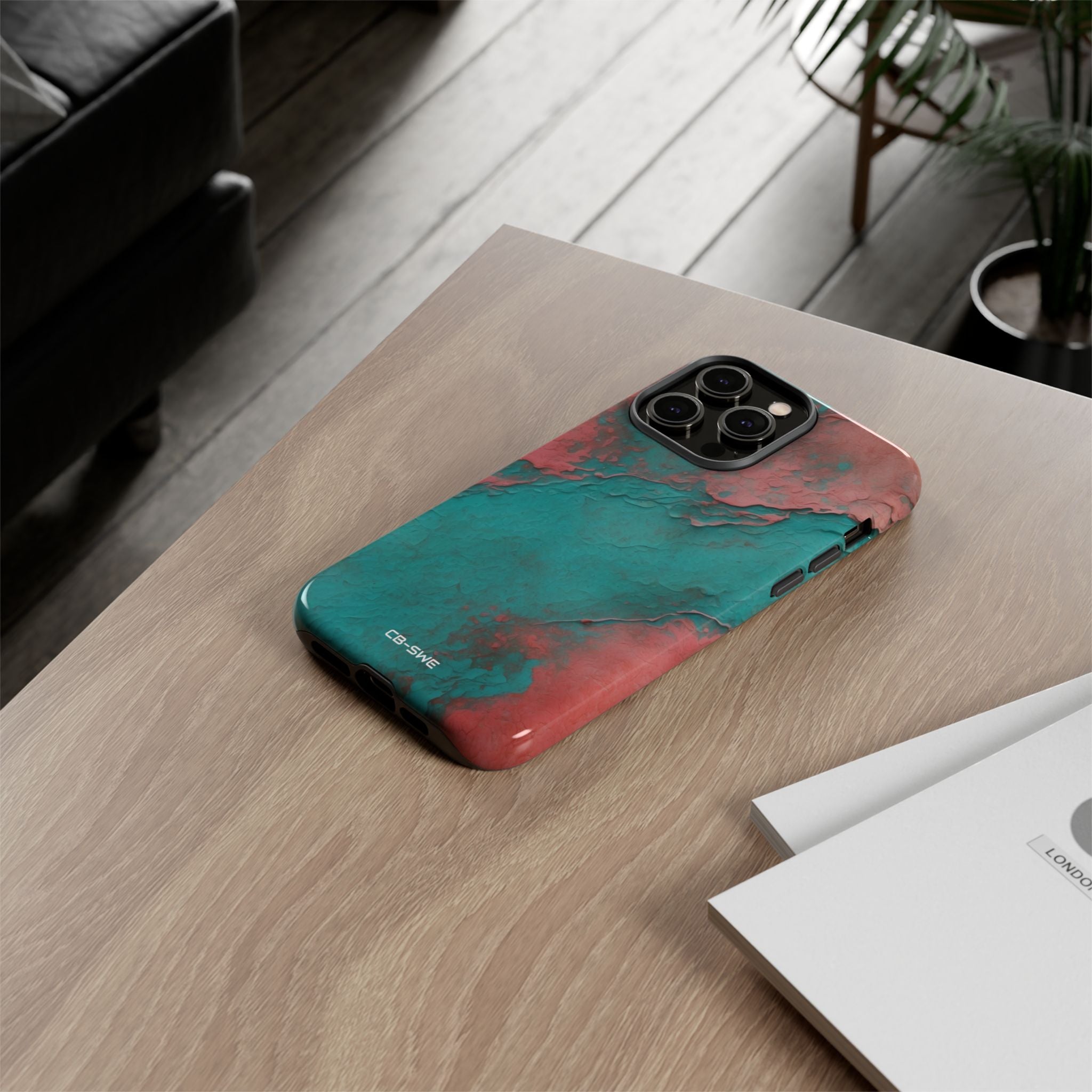 Turbulent Coral Flow - iPhone Case