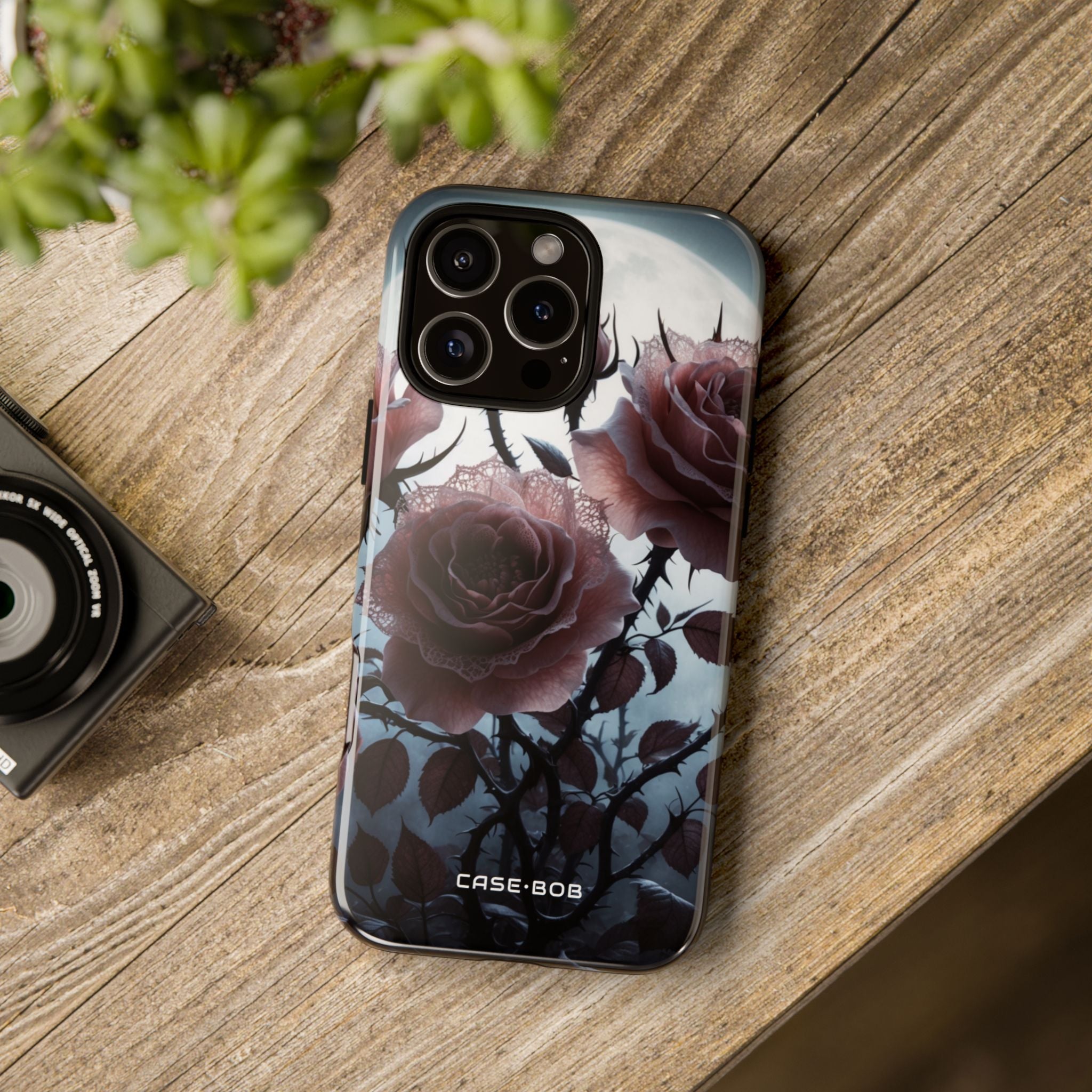 Luminous Rose Thorns iPhone 16 Pro Max Case - Tough