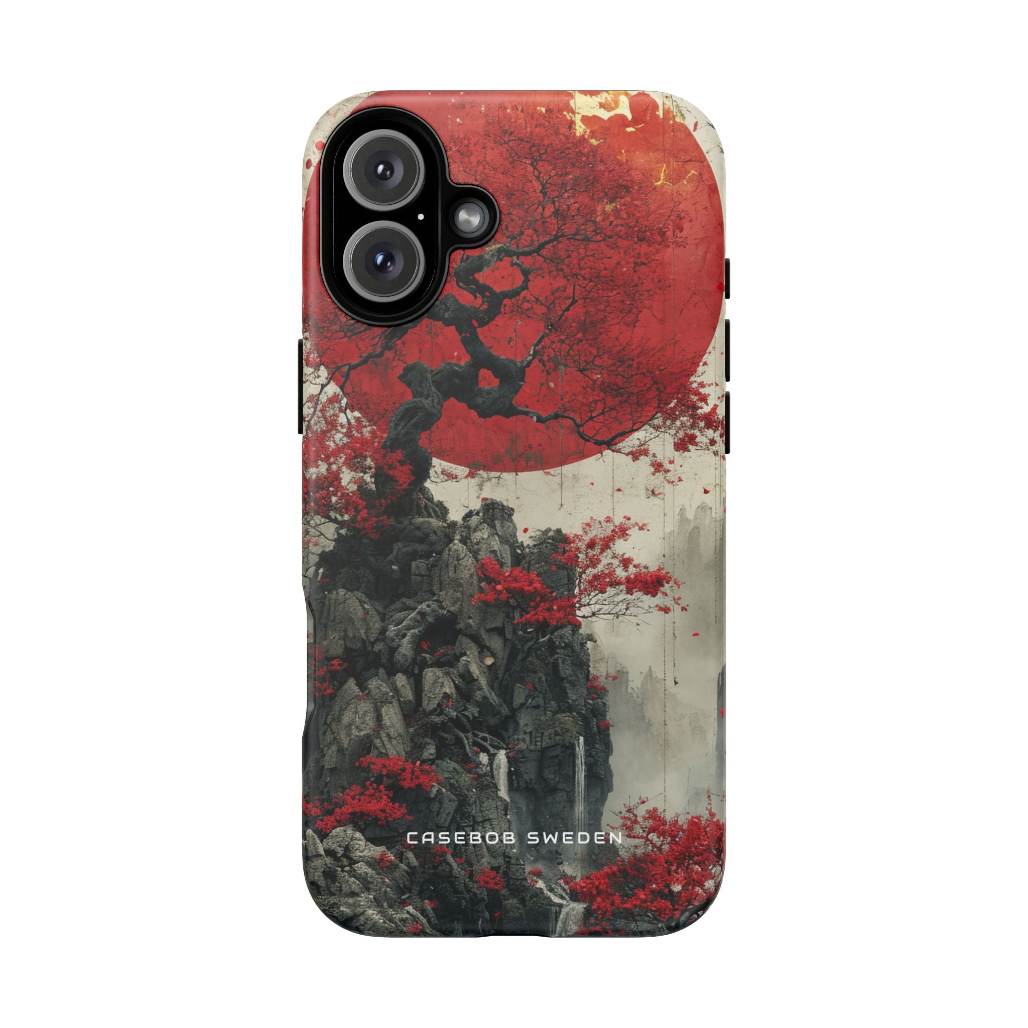 Zen Serenity in Red Harmony iPhone 16 - Tough Phone Case