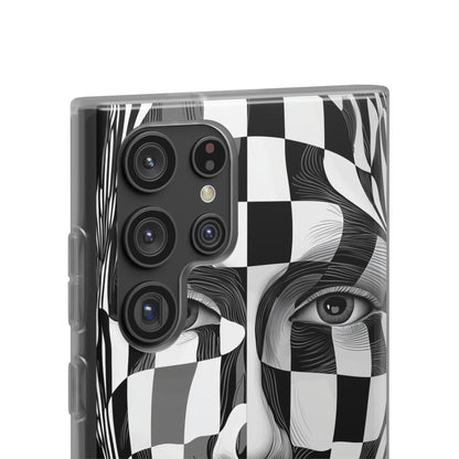 Checkered Face Samsung S22 Ultra Case - Soft