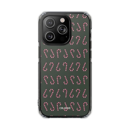 Candy Canes Aligned iPhone Case - Impact