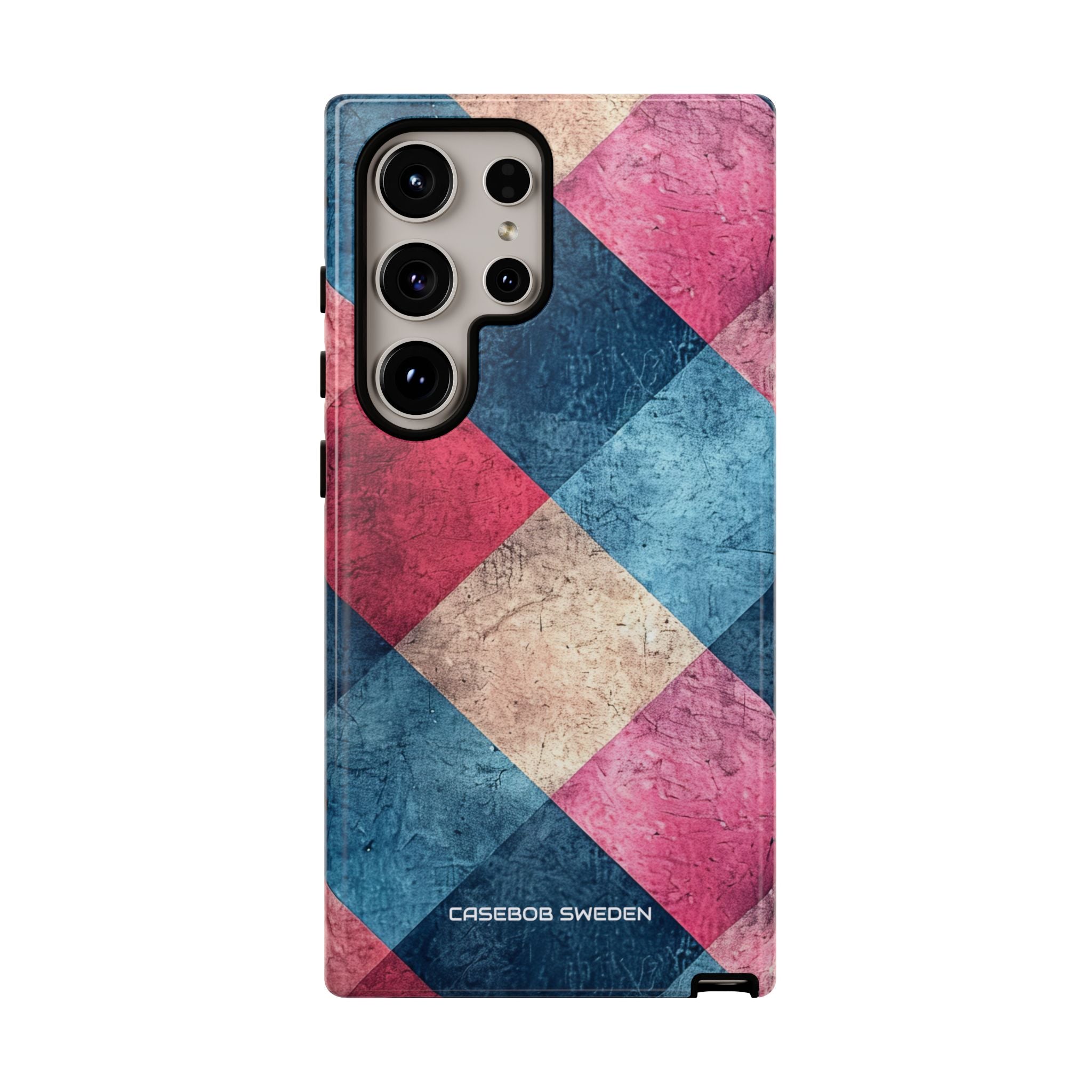 Bold Geometric Squares - Tough Samsung S24 Phone Case