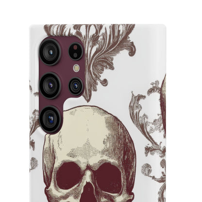 Gothic Skulls and Ornate Foliage Samsung S22 - Slim Phone Case