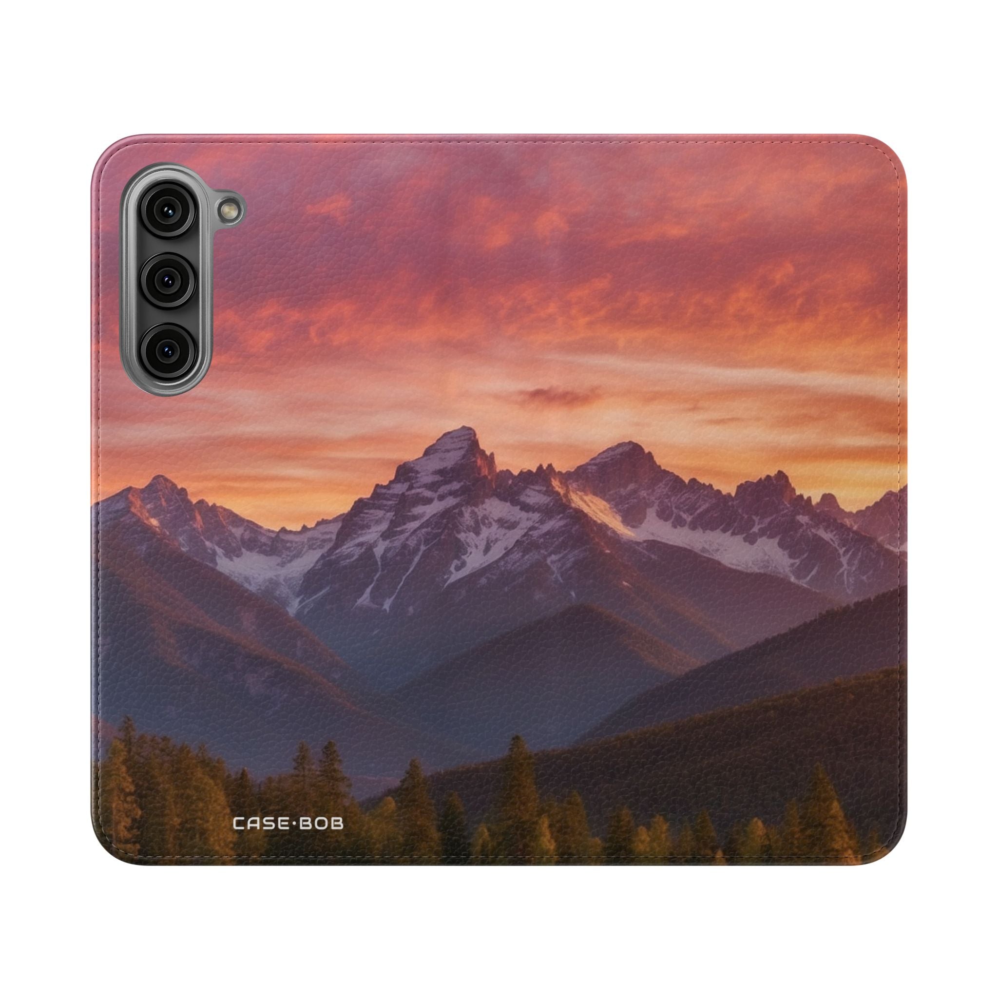 Mountain Bloom Twilight - Samsung S23+ Case - Wallet