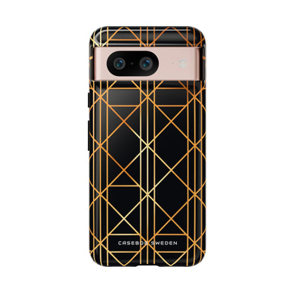 Golden Geometric Elegance Google Pixel 8 - Tough Phone Case