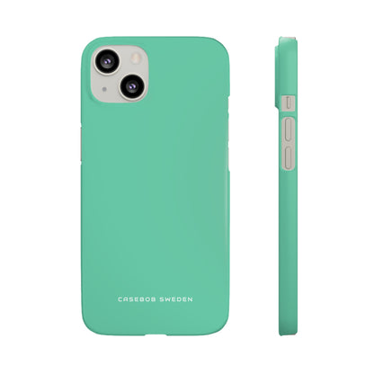 Medium Aquamarine iPhone 13 - Slim Phone Case