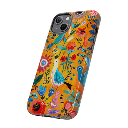 Colorful Birds Bloom iPhone 14 Plus Case - Tough