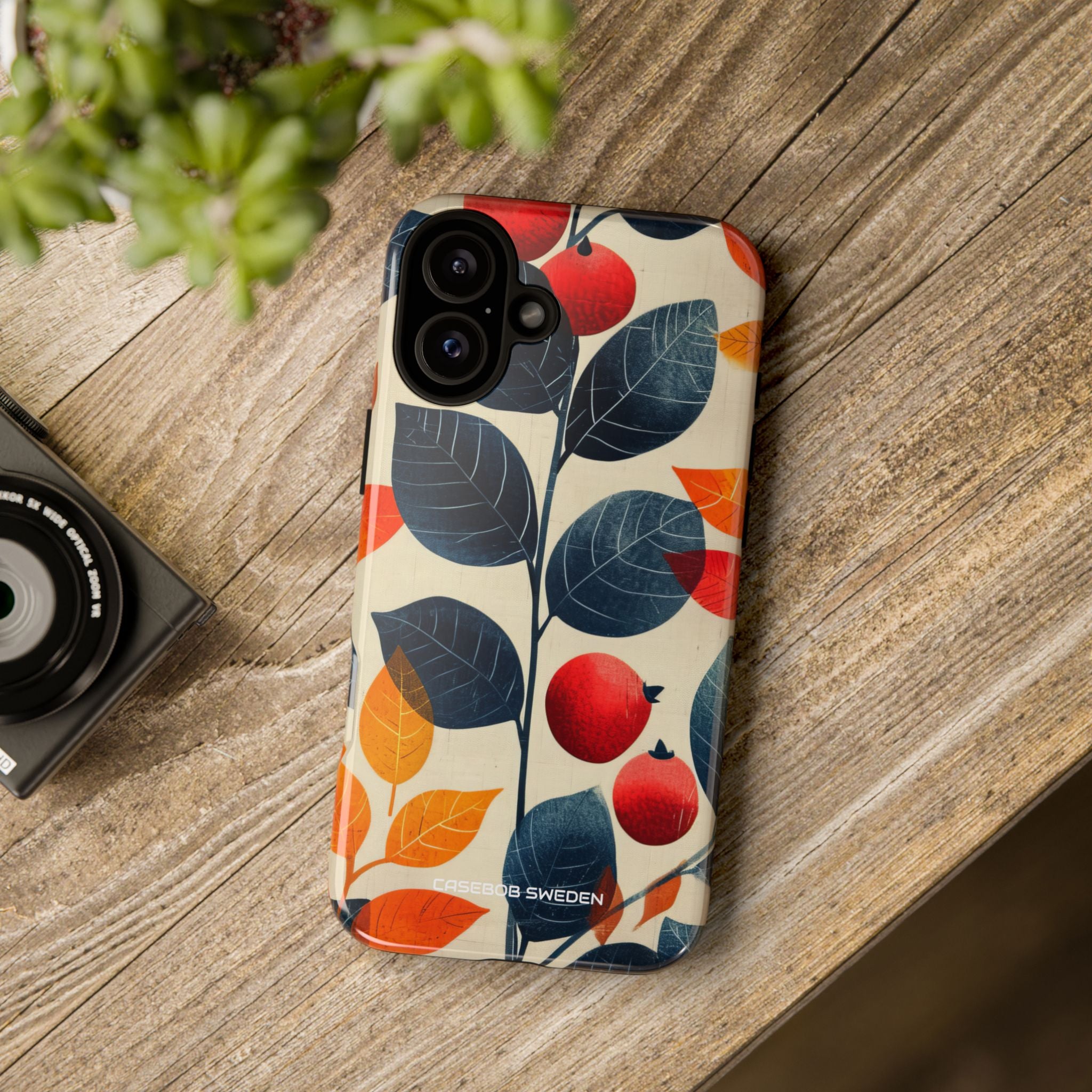 Autumn Nature Pattern - Tough iPhone 16 Phone Case