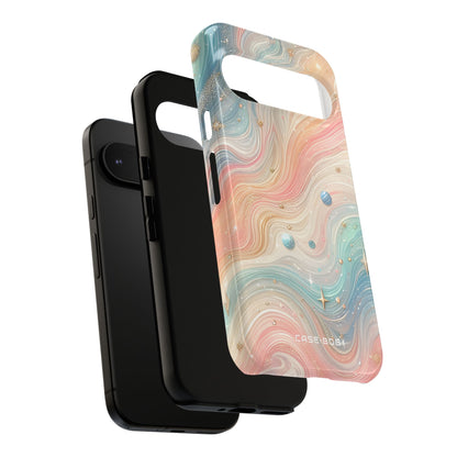 Iridescent Swirls Google Pixel 9 Case - Tough