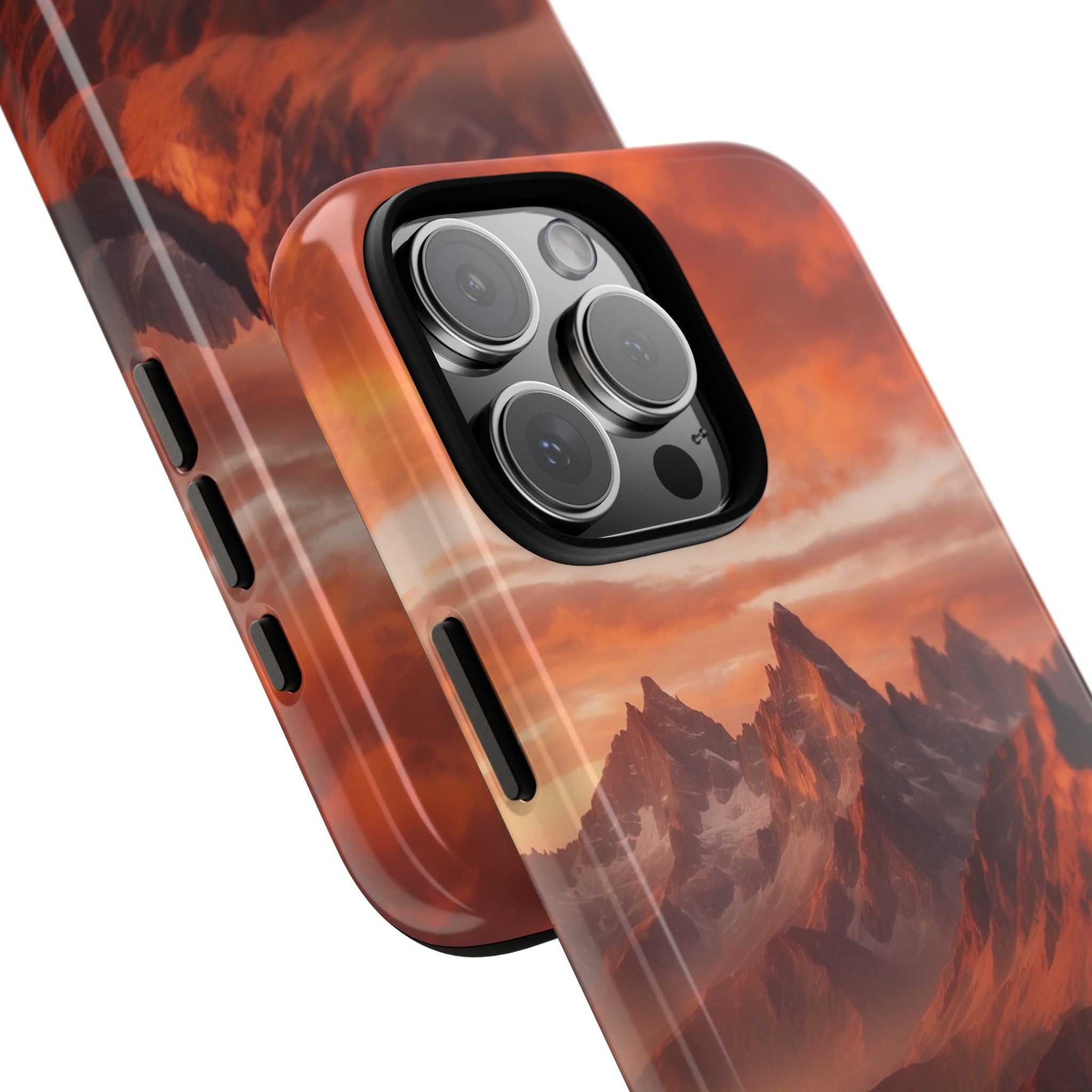 Mountain Peaks Glowing - iPhone Case