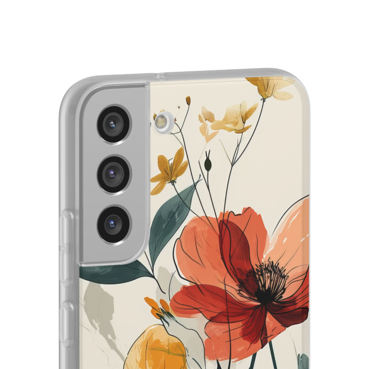 Serene Floral Harmony | Flexible Phone Case for Samsung Galaxy