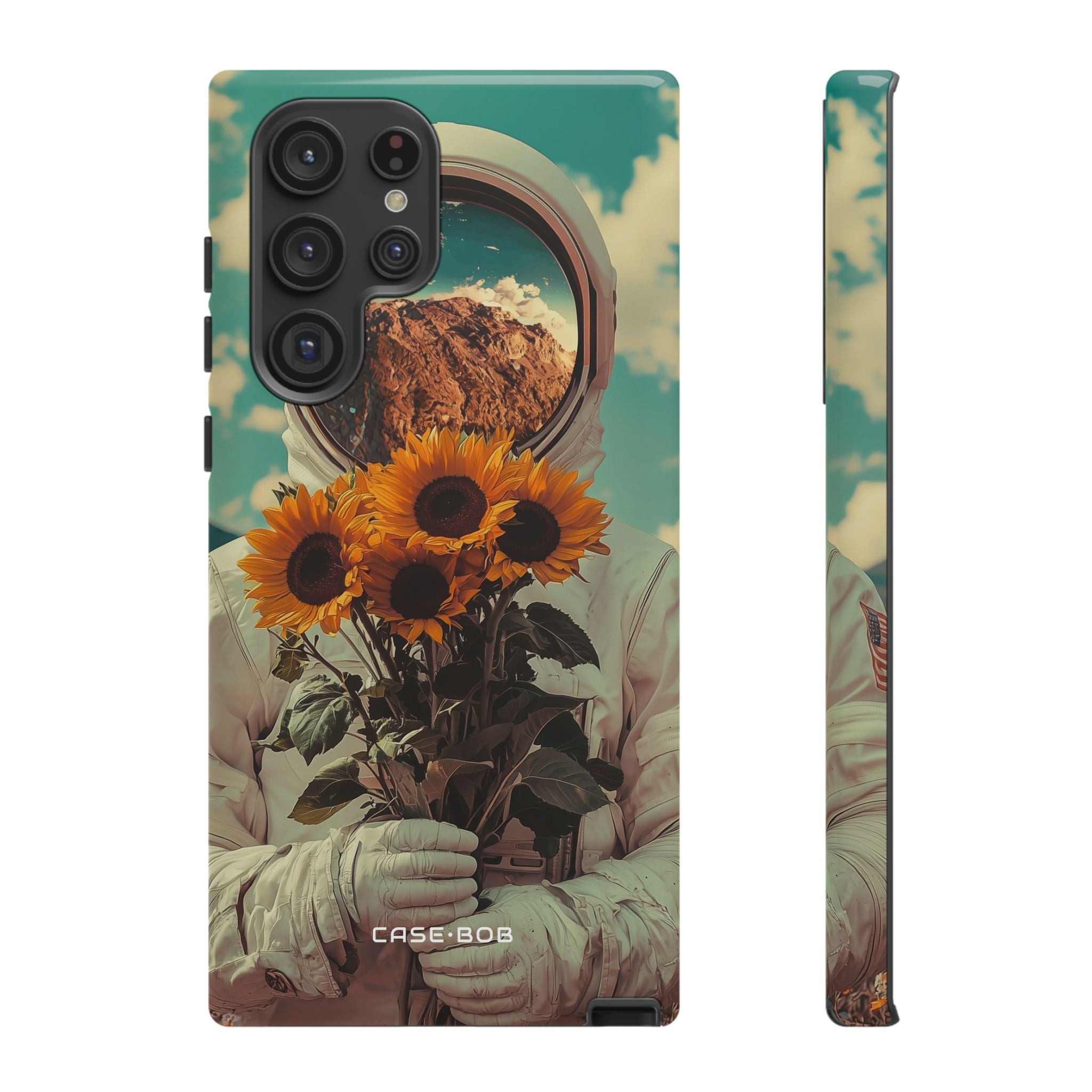 Sunflower Astronaut Samsung S22 Ultra Case - Tough