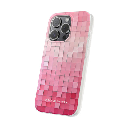 Gradient Pink Mosaic iPhone 15 - Flexi Phone Case