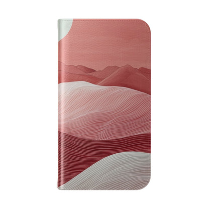 White Orb Dunes - iPhone 16  Case - Wallet