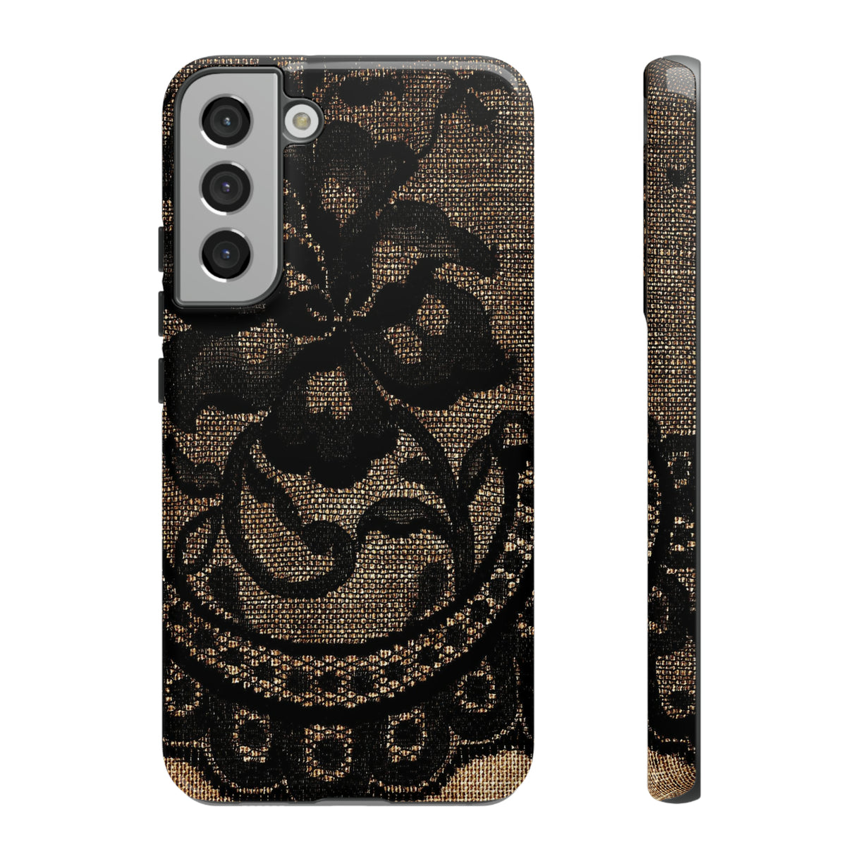 Broomrose Gothic Flower - Protective Phone Case