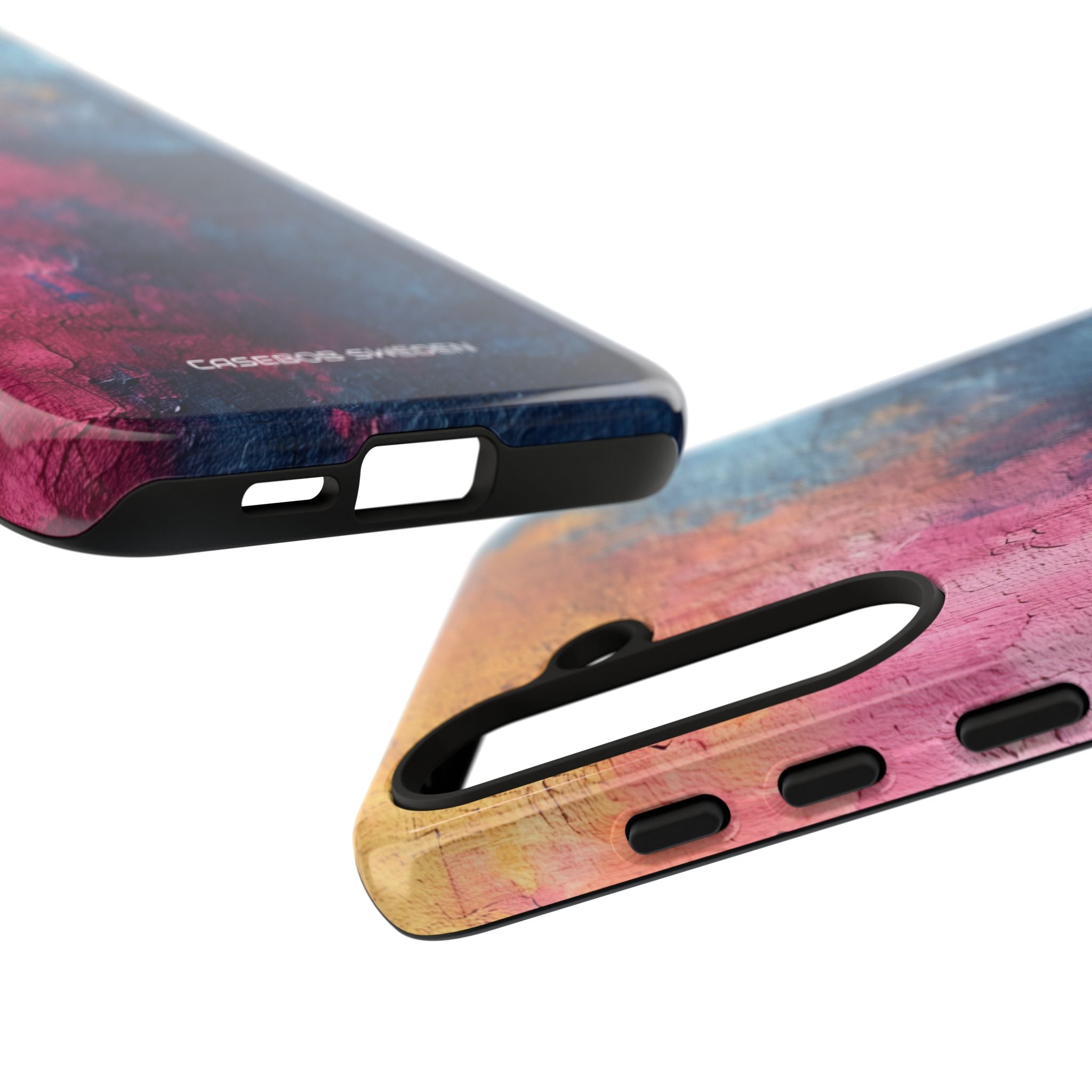 Blue Pink Abstract - Tough Samsung S24 Phone Case