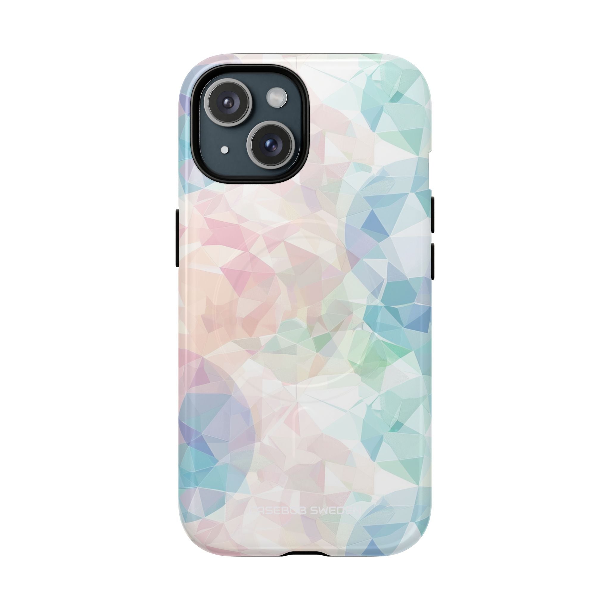 Pastel Geometry Background - Tough + MagSafe® iPhone 15 Phone Case