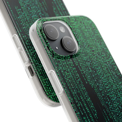 Matrix Gradient Flow iPhone 15 - Flexi Phone Case