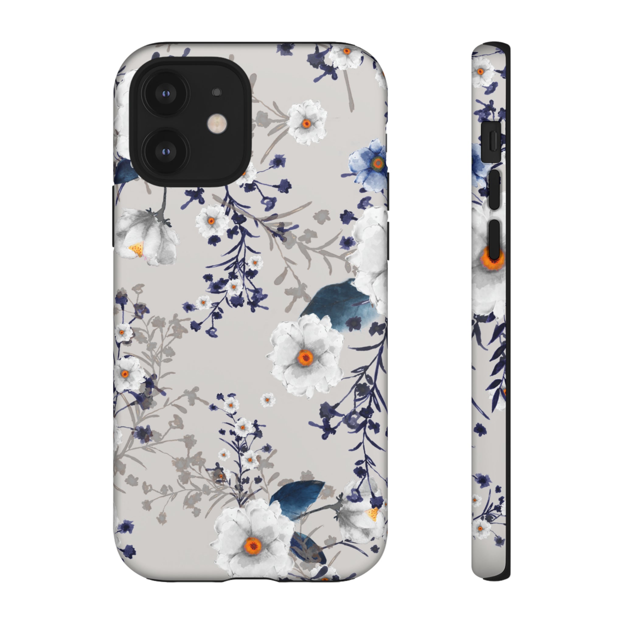 Watercolor Blue Summerflowers - Protective Phone Case