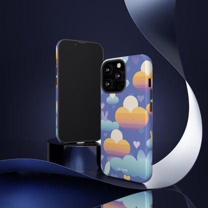 Bunnies Dance Among Clouds - iPhone Case