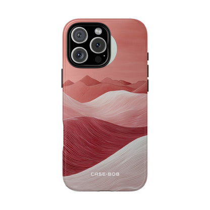 White Orb Dunes iPhone 16 Pro Max Case - Tough