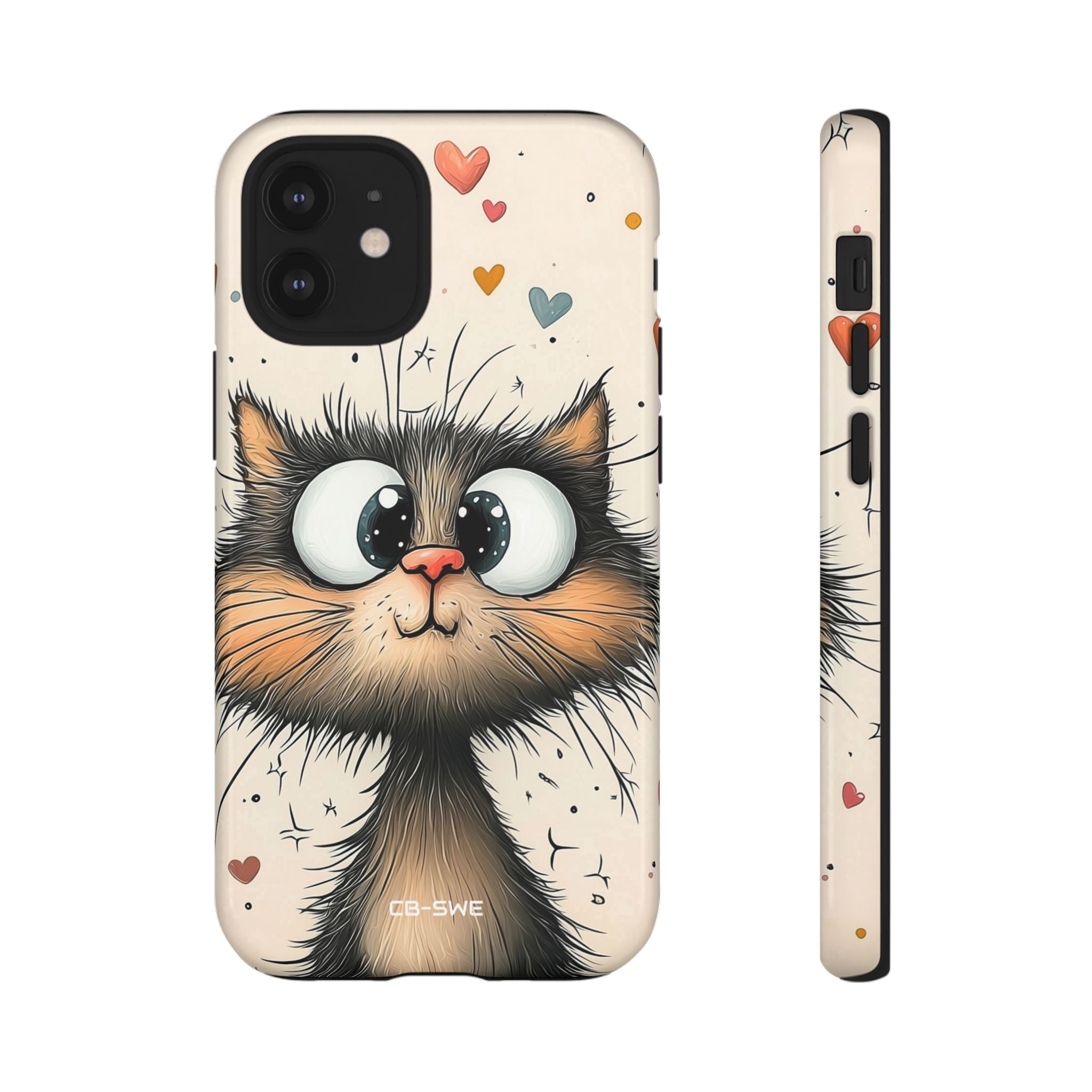 Whimsical Cat Smiles - iPhone Case