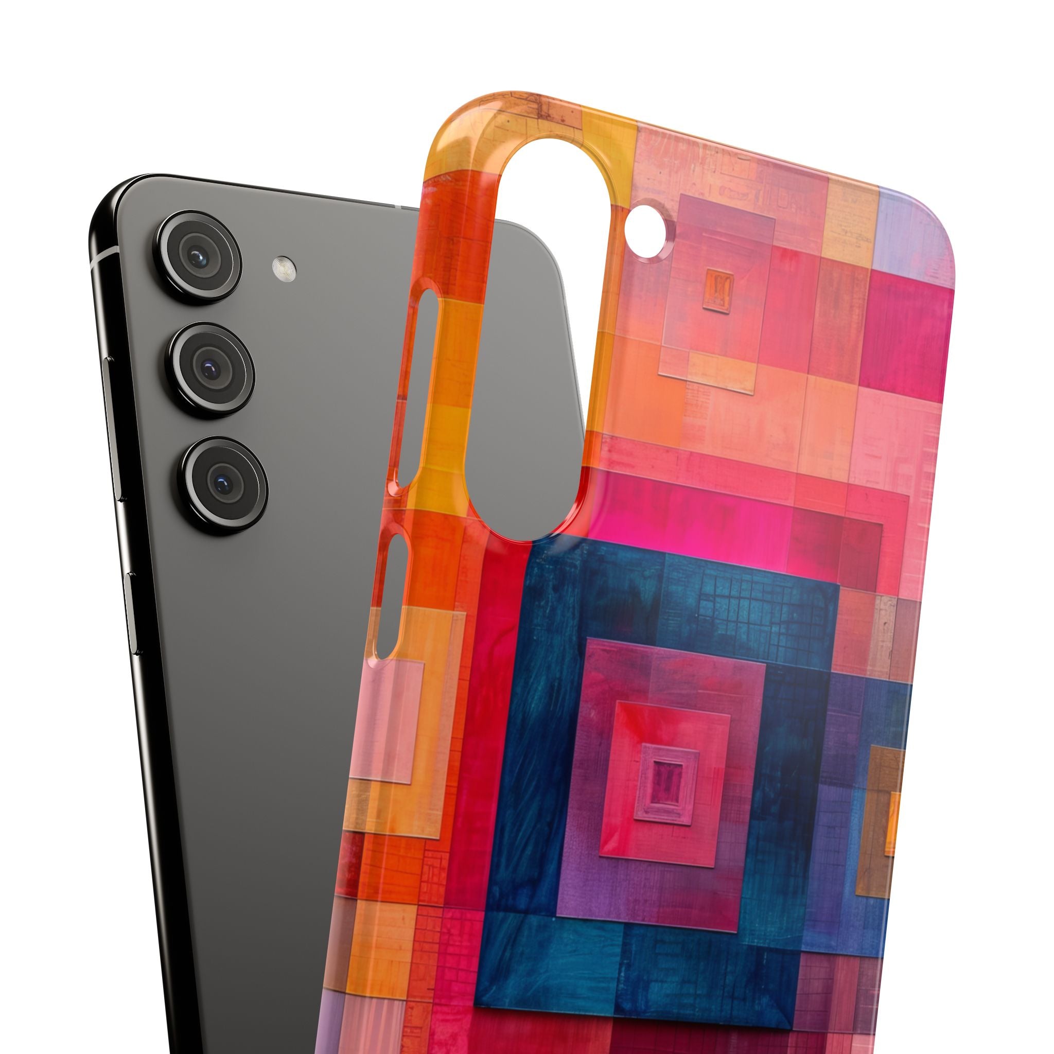 Vibrant Geometry - Slim Samsung S23 Phone Case