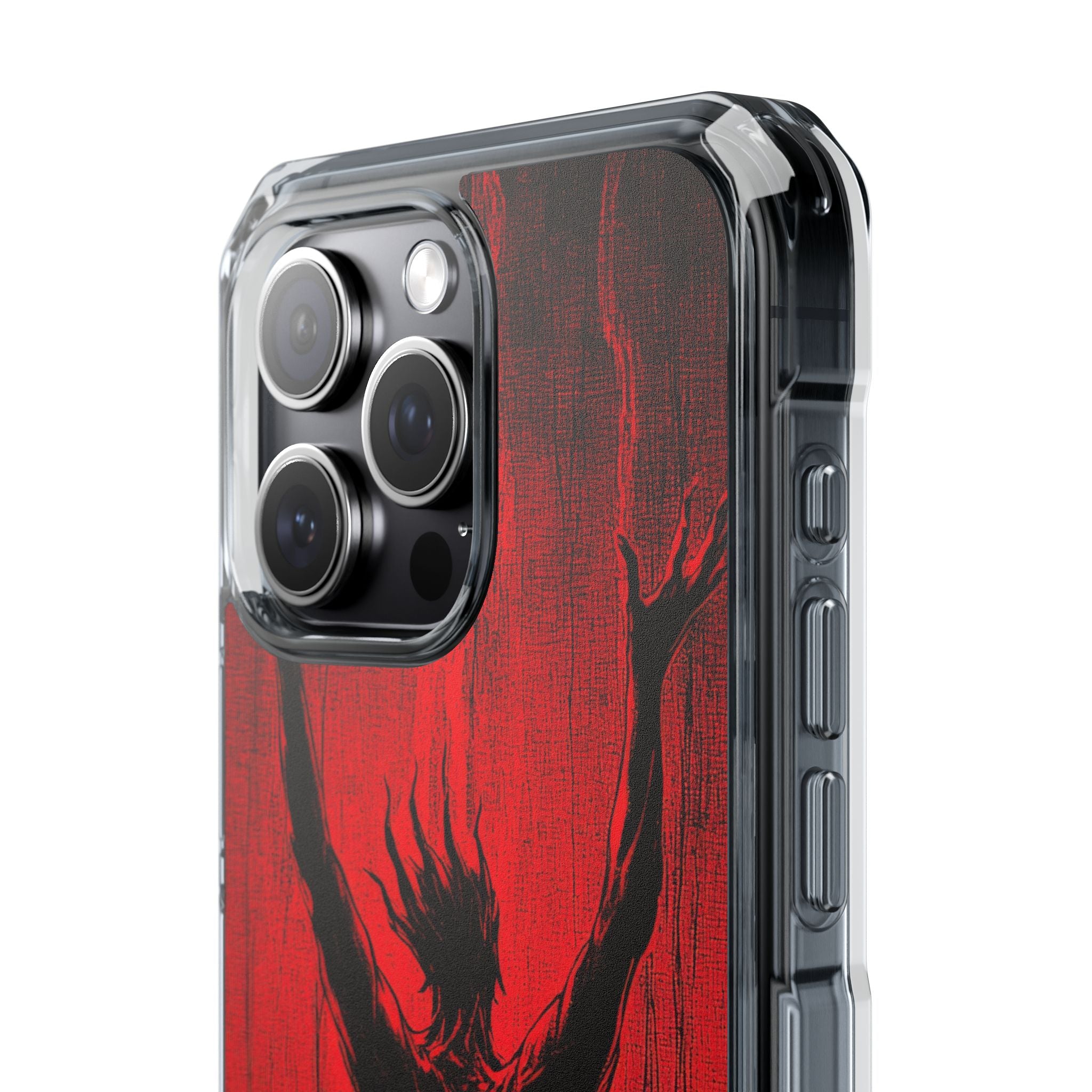 Crimson Despair iPhone 15 - Clear Impact Phone Case