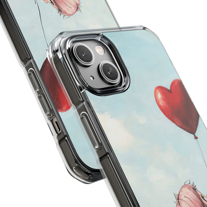Heart Balloon Glow iPhone 14 Plus Case - Impact