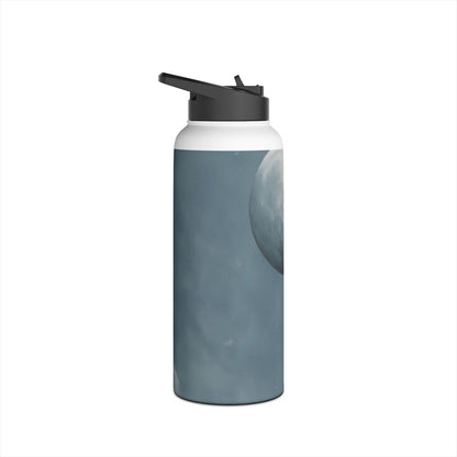 Moon Balloon Blue - Stainless Steel Water Bottle