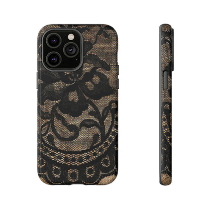 Broomrose Gothic Flower - Protective Phone Case