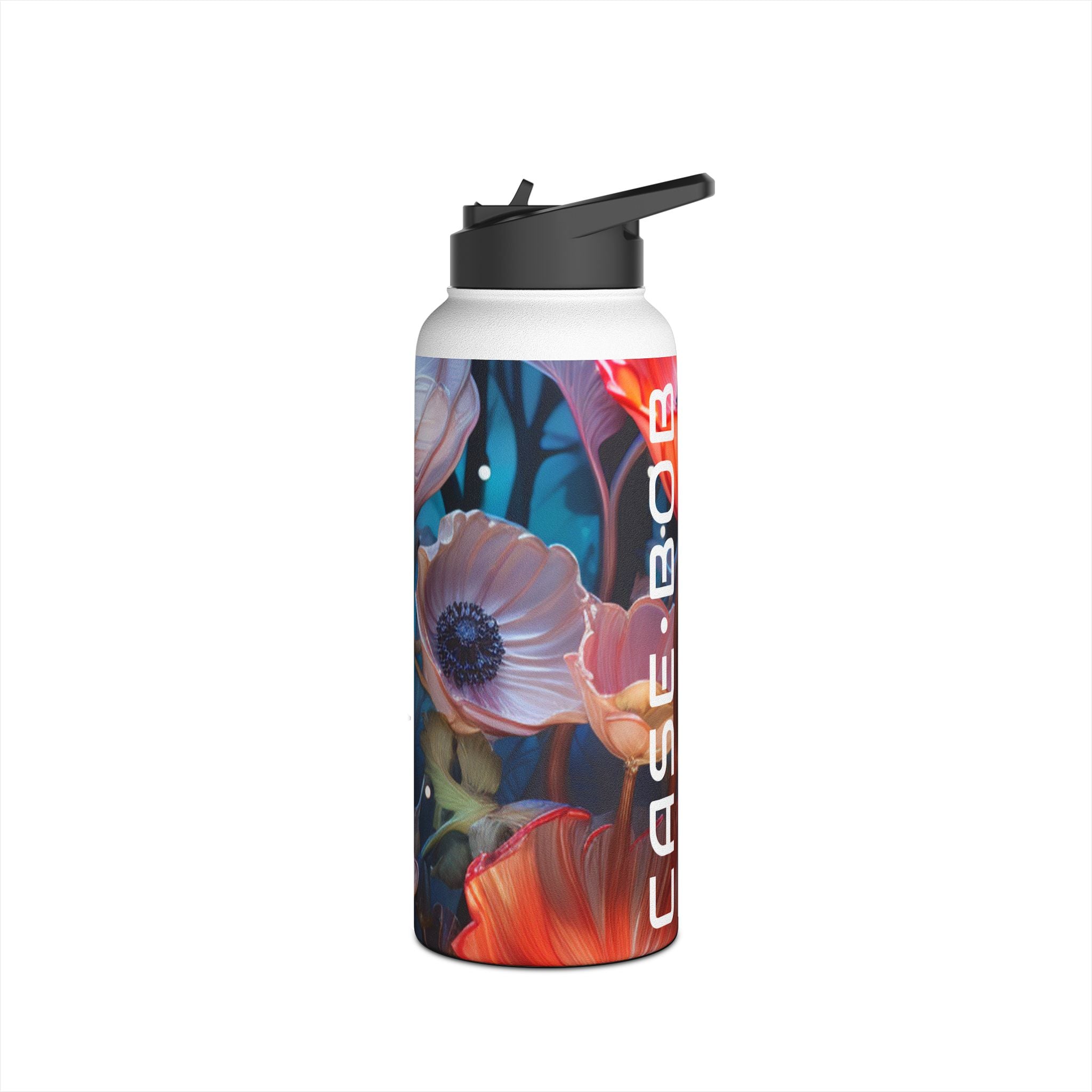 Glowing Petals - Stainless Steel Water Bottle