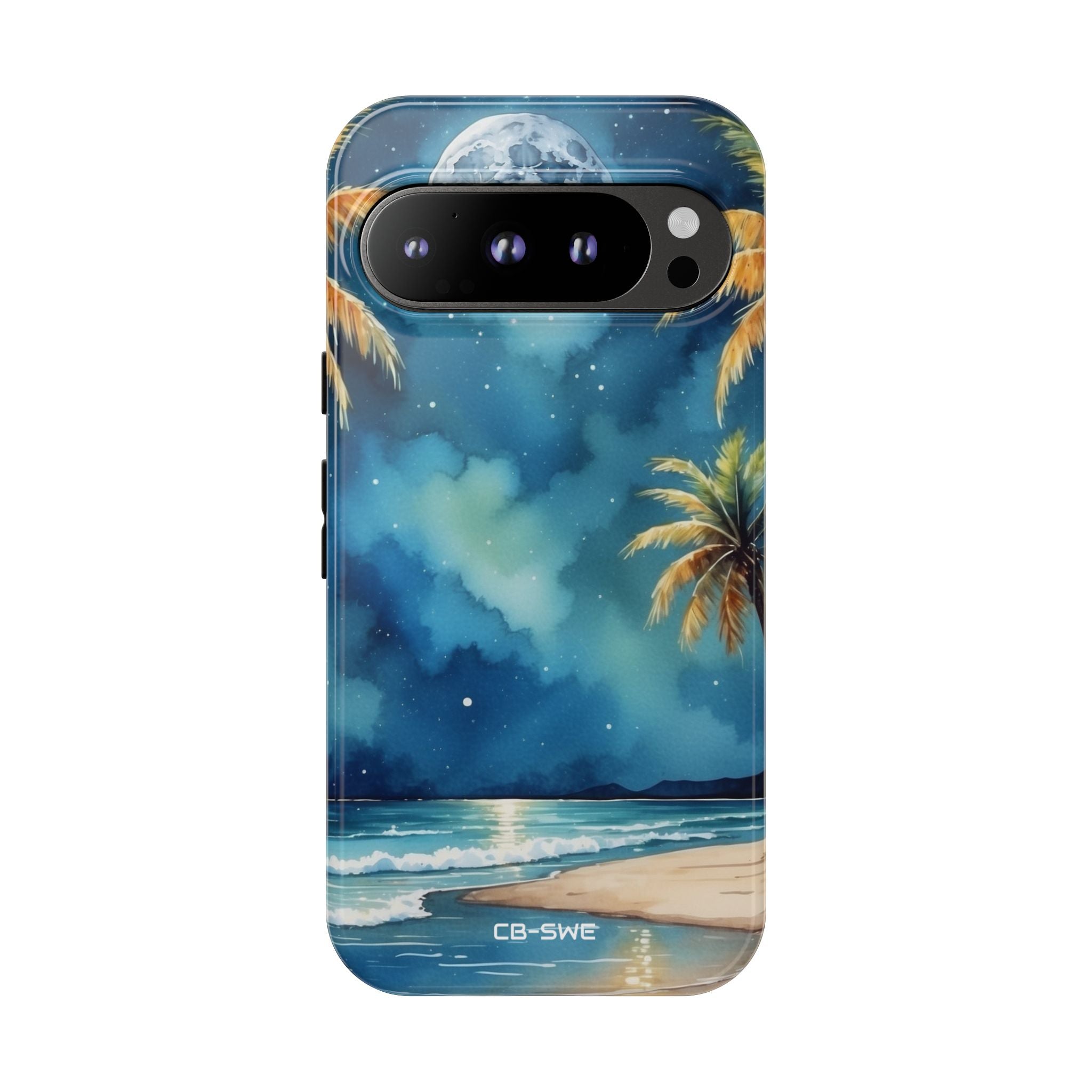 Moonlight Kisses Waves - Google Pixel Case
