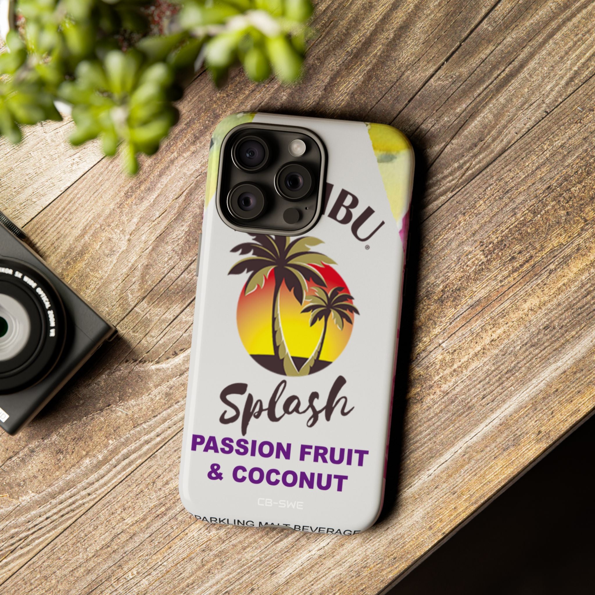Tropical Sunset Splash - iPhone Case