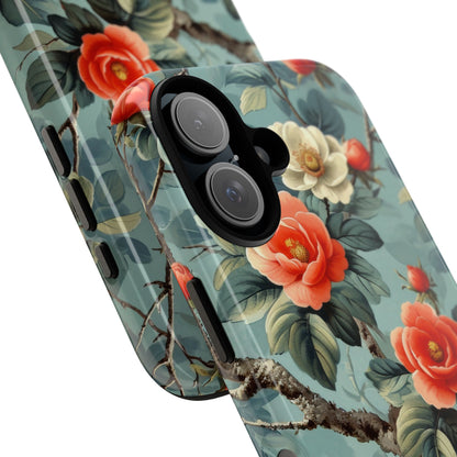 Coral Bloom iPhone 16 Plus Case - Tough