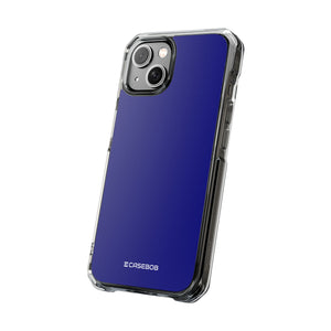 Navy Blue | Phone Case for iPhone (Clear Impact Case - Magnetic)