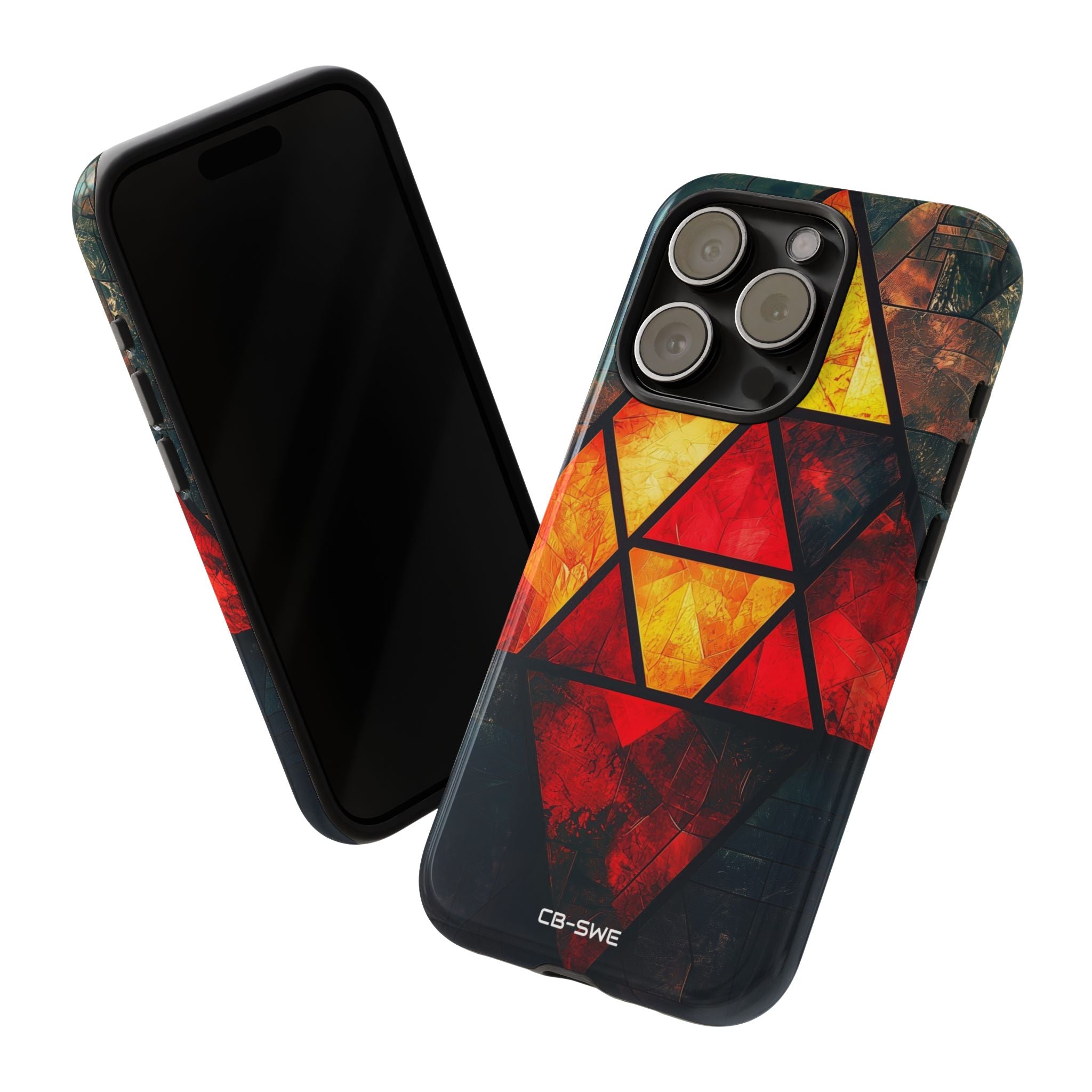 Triangles Illuminate Warmth - iPhone Case