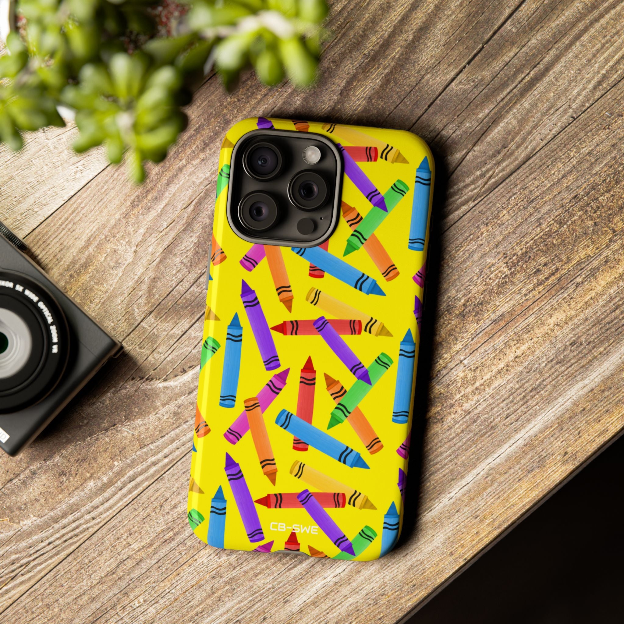 Crayons Scatter Playfully - iPhone Case