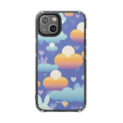 Bunnies Dance Among Clouds iPhone Case - Impact