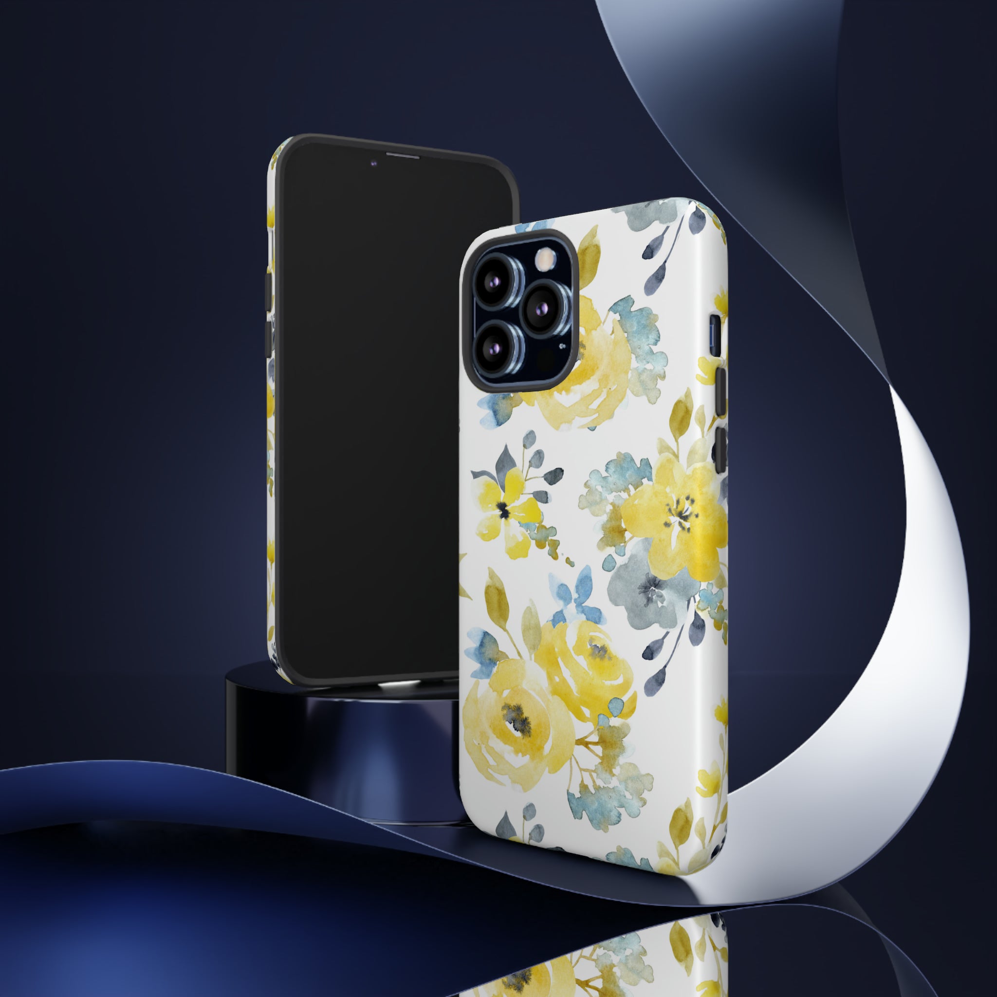 Yellow Floral - Protective Phone Case