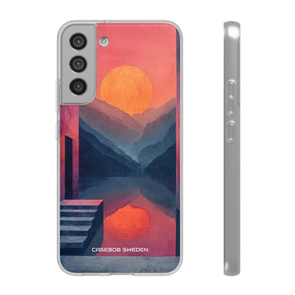 Surreal Sunset Landscape - Flexi Samsung S22 Phone Case