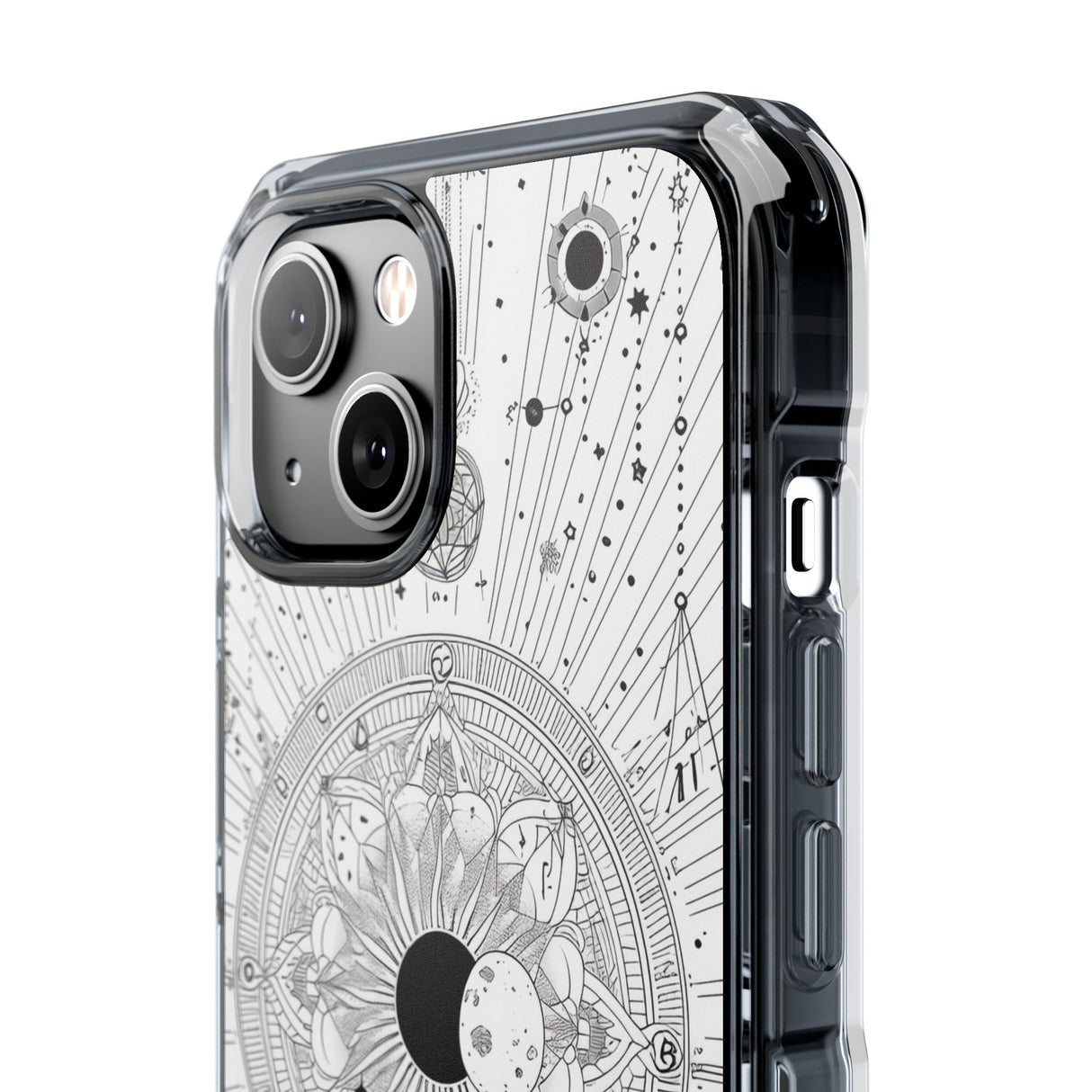 Celestial Mandala Mystique – Handyhülle für iPhone (Clear Impact – Magnetisch) 