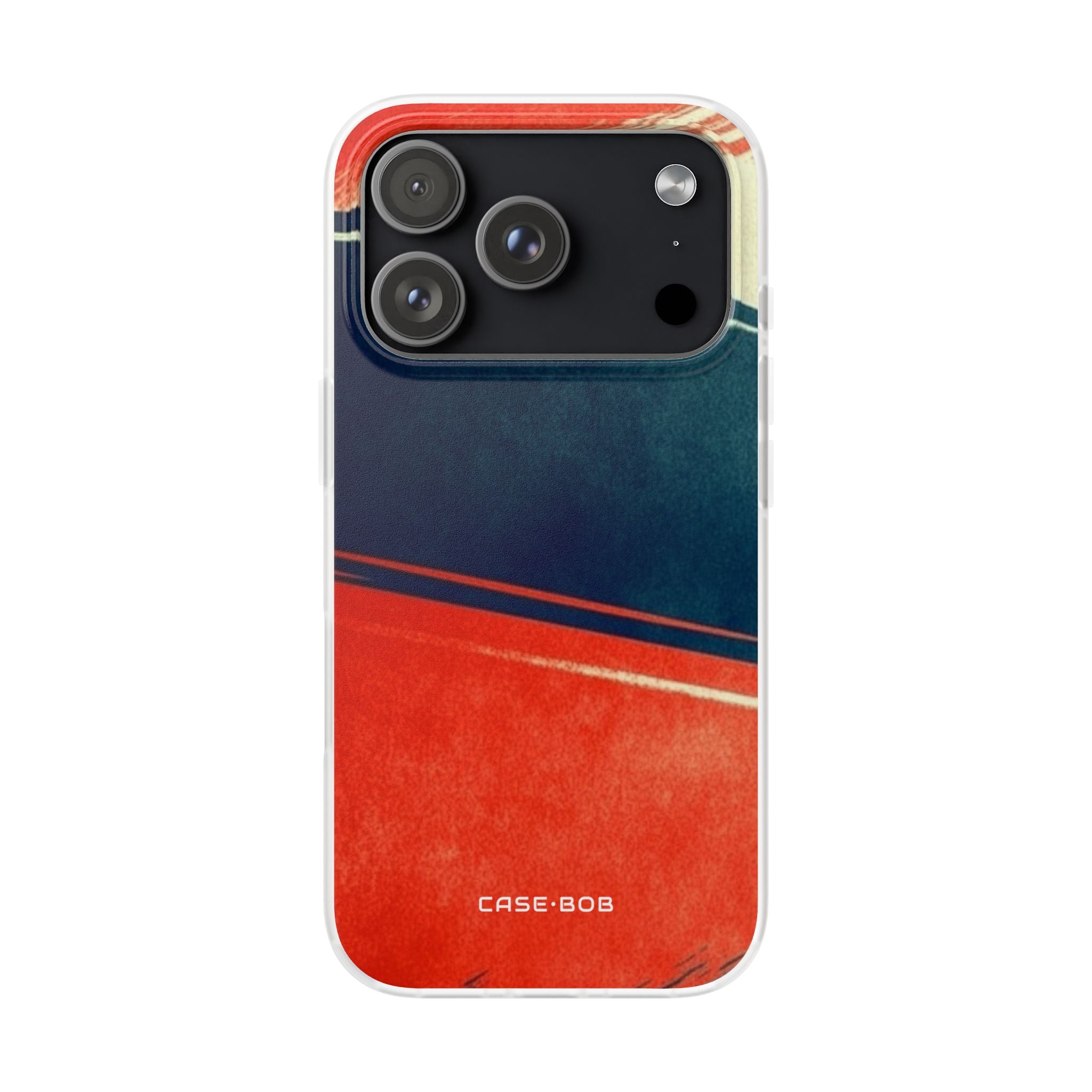 Blue Diagonal Motion iPhone 17 Pro Case - Soft