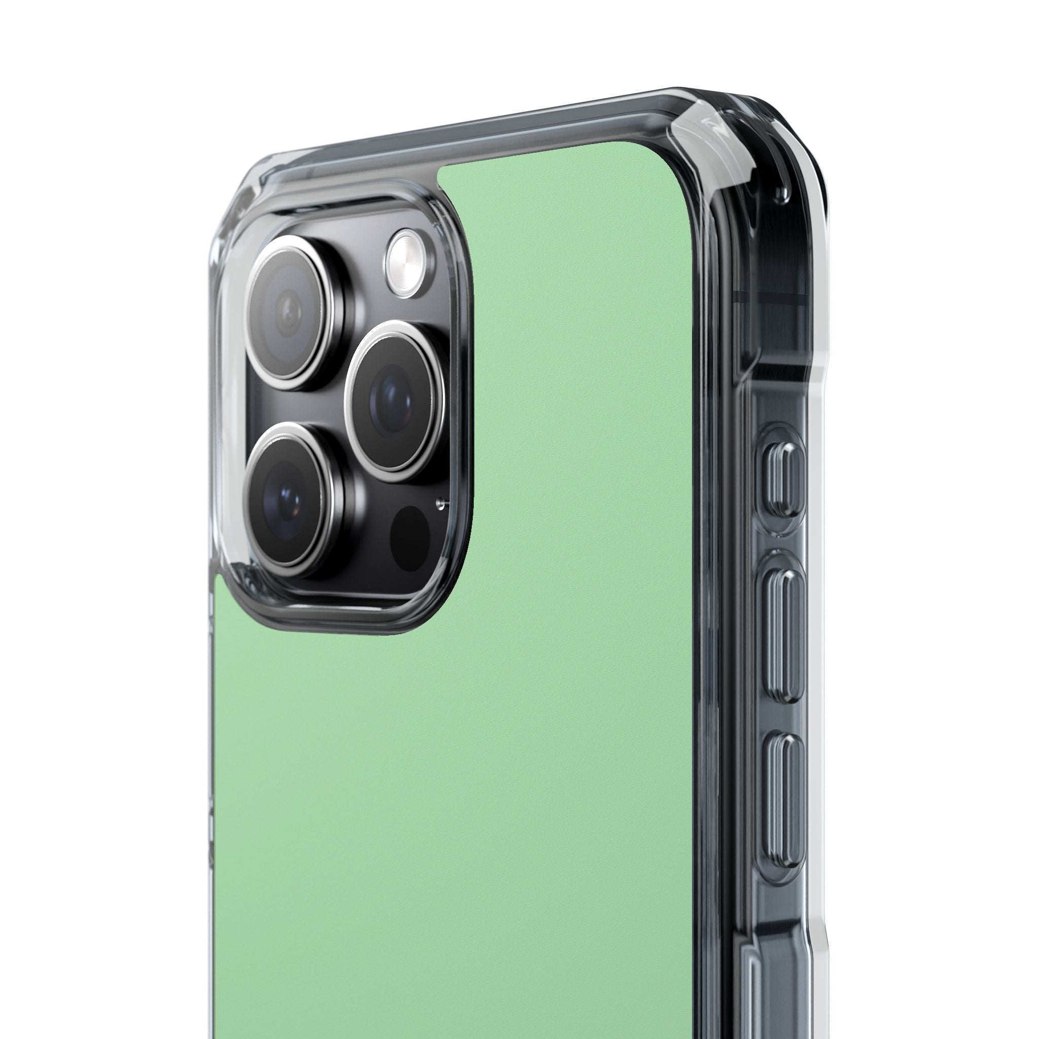 Celadon Green - Clear Impact Case for iPhone