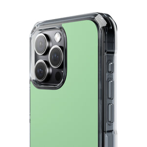 Celadon Green | Phone Case for iPhone (Clear Impact Case - Magnetic)