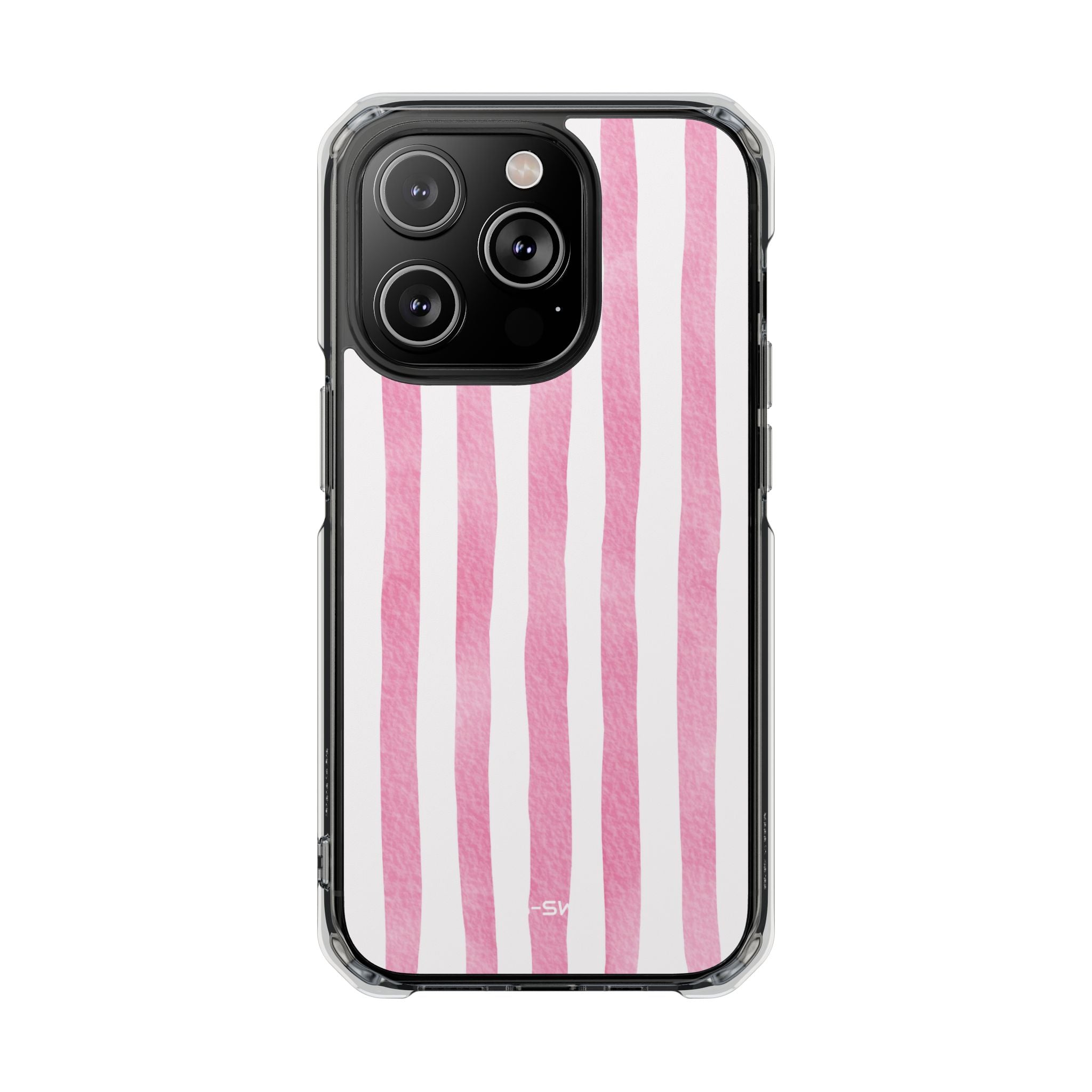 Pink Watercolor Stripes iPhone Case - Impact