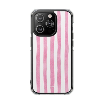Pink Watercolor Stripes iPhone Case - Impact